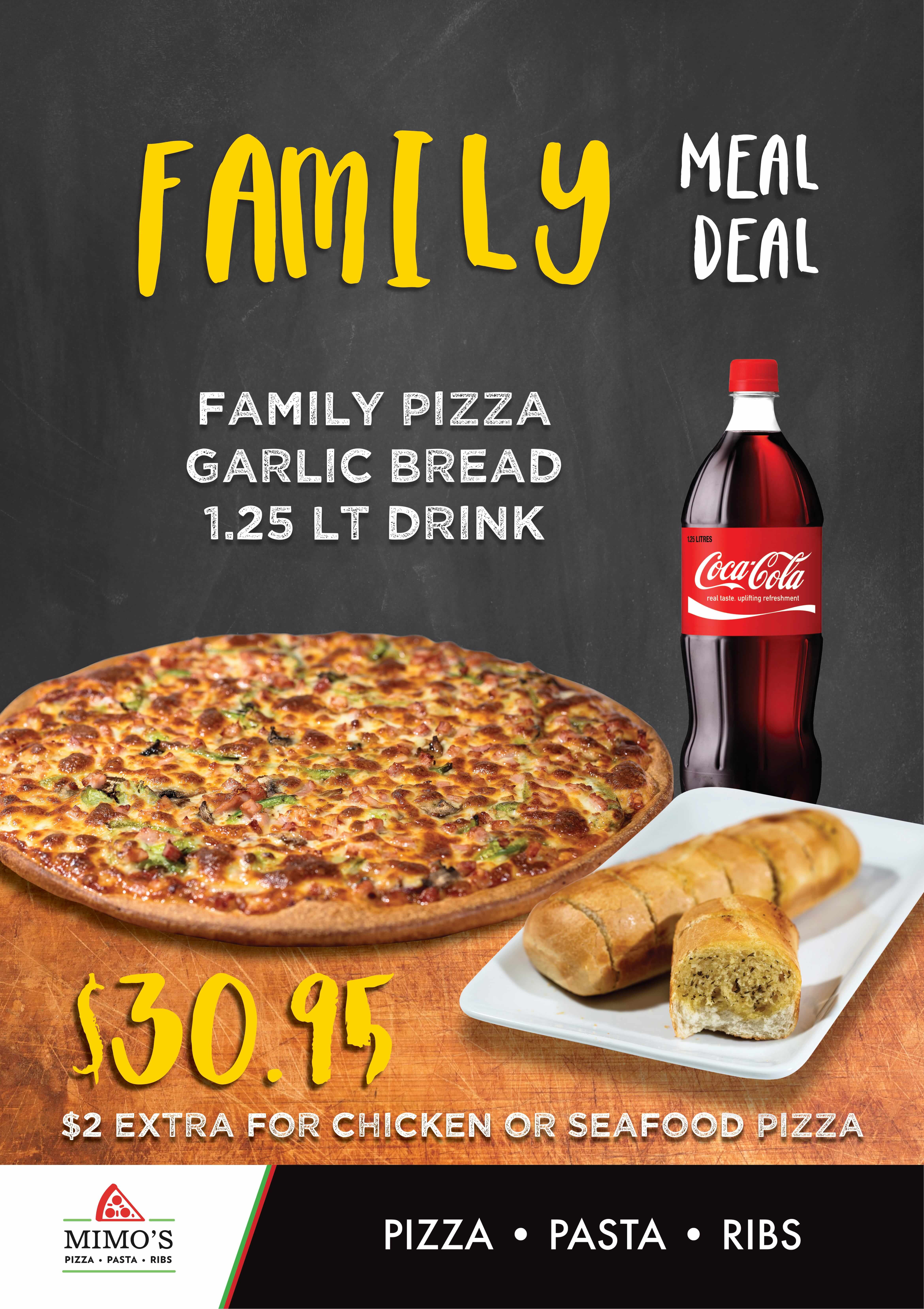 Mimo's Pizza Pasta Ribs